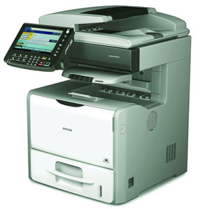  Ricoh Aficio SP 5210SF Multifunction Laser Printer, 1200x600dpi Print, 52 ppm Print Speed - Print, Copy, Scan, Fax 