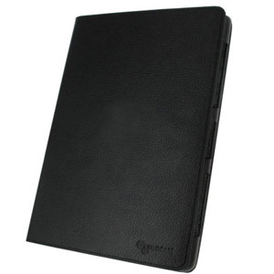 rooCASE Dual View Leather Folio Case Cover RC-TF300-DV-BK