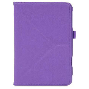 rooCASE Origami Dual-View Vegan Leather Case Cover for iPad Mini, Purple: Picture 1 regular