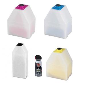 Ricoh Type 160 Complete Toner Cartridge Bundle, with Cyan, Magenta, Yellow and Black Cartridges (C/M/Y: 10000 Page Yield each - Black; 24000 Page yield) & Falcon Dust-Off Junior, 3.5 Oz. Spray Can