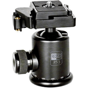  Redged T-Series RT-3 Professional Ball Head with Quick Release, 22 lb. Load Capacity 