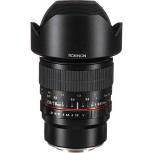  Rokinon 10mm f/2.8 ED AS NCS CS Lens for Fujifilm X Mount, Manual Focus 