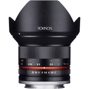 Rokinon 12mm f/2.0 NCS CS Lens for Fuji X Mirrorless Cameras 