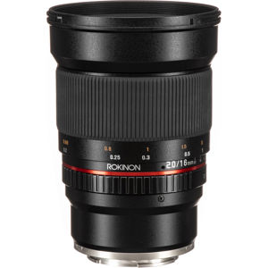  Rokinon 16mm F/2.0 ED AS UMC CS Lens for Sony E (NEX) Mount Cameras 