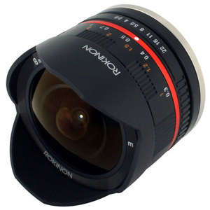  Rokinon 8mm f/2.8 UMC Fish-Eye Lens for Samsung NX Mount, Black 