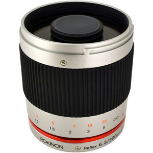  Rokinon Reflex 300mm f/6.3 ED UMC CS Lens for Canon EF-M, Silver 