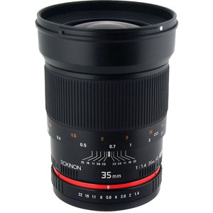  Rokinon 35mm f/1.4 Manual Focus Lens for Canon DSLR Cameras 