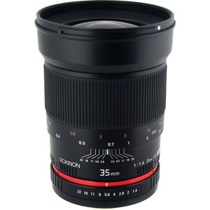 Rokinon 35mm f/1.4 35mm f/1.4 Manual Focus Lens for Pentax DSLRs 