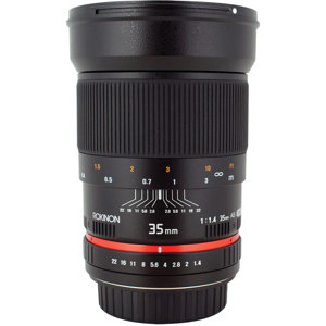  Rokinon 35mm f/1.4 Manual Focus Lens for Nikon Digital SLRs With Automatic Chip 