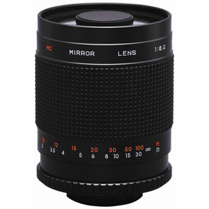  Rokinon 500mm f/8.0 Mirror T-Mount Lens 