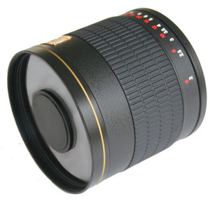  Rokinon 800mm f/8.0 Mirror T-Mount Lens, Black 