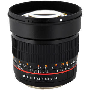 Rokinon 85mm f/1.4 Aspherical Lens 85MAF-N