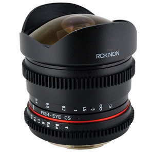  Rokinon 8mm t/3.8 Fisheye Cine VDSLR Lens for Canon 