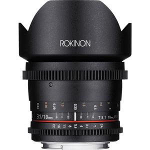  Rokinon 10mm T3.1 Cine Wide Angle Lens for Canon EF Mount 