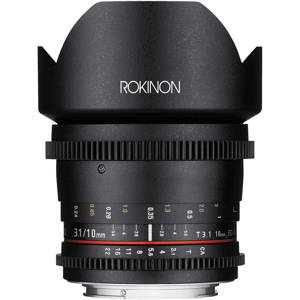 Rokinon 10mm T3.1 Cine Wide Angle Lens for Sony E Mount 
