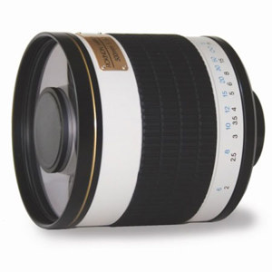  Rokinon 500mm f/6.3 Multi-Coated ED Mirror Lens, White 