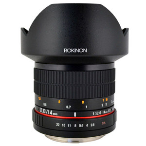  Rokinon 14mm f/2.8 IF ED MC Super Wide Angle Lens for Samsung NX Camera 