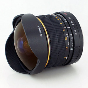  Rokinon 8mm f/3.5 Aspherical Fisheye Lens for for Olympus E Series DSLRs - (Four Thirds System) 