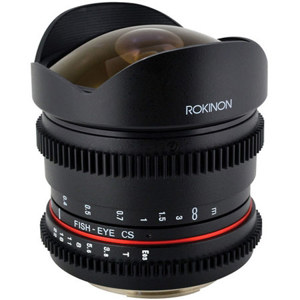  Rokinon 8mm t/3.8 Fisheye Cine VDSLR Lens for Sony Alpha 