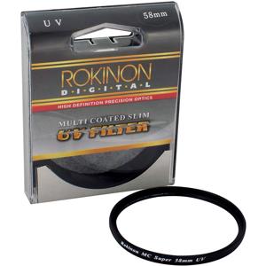  Rokinon 58mm Multi-Coated Slim Pro UV Filter 