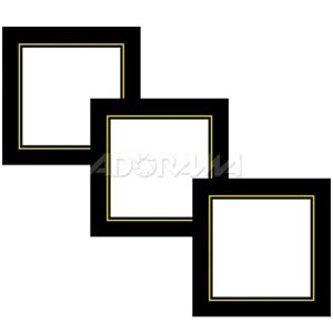Renaissance Albums - Slip-In Mat, Black with Go...: Picture 1 regular