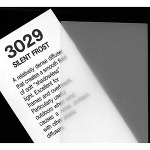  Rosco Cinegel Silent Frost, 20x24" Sheet of Light Diffusing Material 