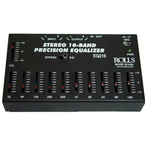 Rolls EQ210 Stereo 10 Band Graphic EQ, Wall Mountable: Picture 1 regular