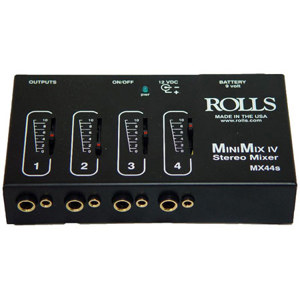 Rolls MX44S Mini-Mix IV Mini 4 Channel Audio Mixer: Picture 1 regular