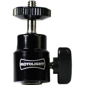 Rotolight 360 Degree Ball Swivel to 1/4" 20 Adapter, 3.3lb Load Capacity 