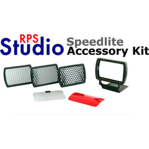  RPS Studio Speedlite Accessory Kit, Includes Bounce Reflector and Red Filter 