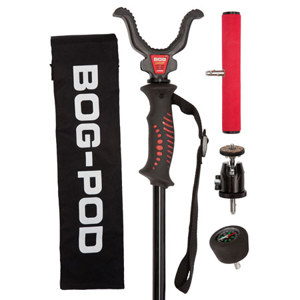 BOGgear Q-STIK Multipurpose Monopod with 32" Universal Shooting Rest, Compass Top, Camera Adapter and Binocular Rest 