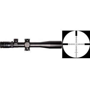  Schmidt & Bender 4-16x42mm Police Marksman II LP Series Riflescope, Matte Black Finish with Illuminated P4 Fine Mil Dot Reticle & Adjustable Parallax, 34mm Tube. 