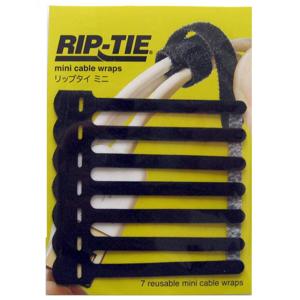 Rip-Tie 0.25x3.5" Mini CableWraps Q-35-007-BK