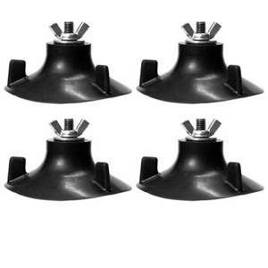  RigWheels B-Cups with 5/16" Studs, Washers and Wing-Nuts 