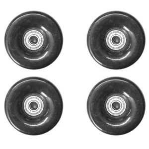  RigWheels 4 Longboard Wheels with Bearings and Spacers 
