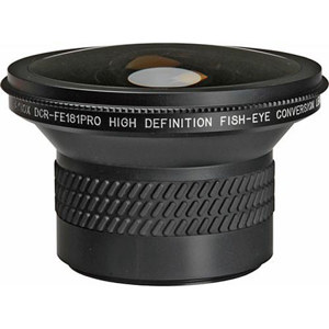  Raynox DCR-FE 181 Pro, High Definition 180 Degree Fish-Eye Conversion Lens for 62mm Filter Threads, with 43mm, 52mm, 55mm & 58mm Adapters. 