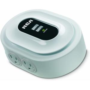 RCA Home Charging Station, 4-Outlets, 2 USB Charging: Picture 1 regular