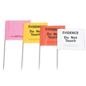  Safariland Pre-Printed Marking Flags, 100 Pack, White 