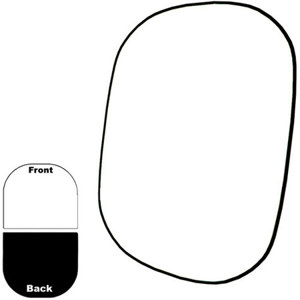  Savage Infinity Series 60x72" Collapsible Disc / Reversible Solid Colors Background - Black / White 