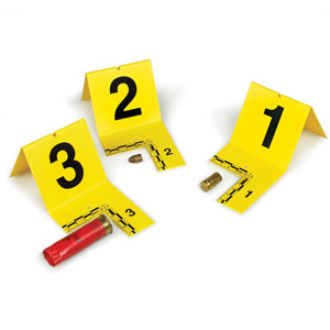  Safariland EVI-PAQ Cut-Out ID Tents, 61-80 Sequence, White 