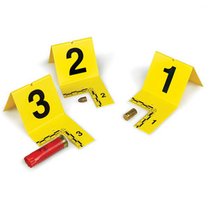  Safariland EVI-PAQ Cut-Out ID Tents, 81-100 Sequence, Yellow 