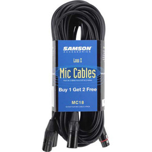MC18-Samson MC18 18 Foot XLR Microphone Cable SAMC18