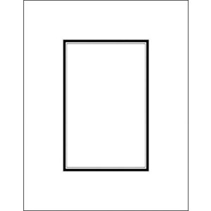 Savage ProMatte Double 5x7in Photo Mat White/Black: Picture 1 regular