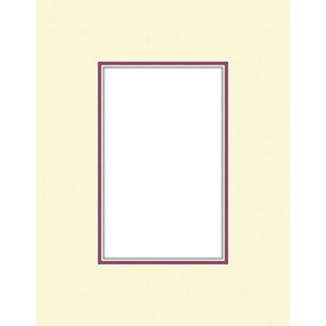 Savage 6281006 ProMatte 8x10in Photo Mat Ivory/Merlot: Picture 1 regular