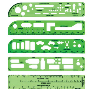  Safariland Universal Traffic Sketching Template Set 
