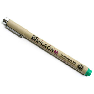 Sakura of America Pigma Micorn 08 Pen 0.50mm - GREEN: Picture 1 regular