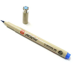 Sakura of America Pigma Brush - Blue: Picture 1 regular