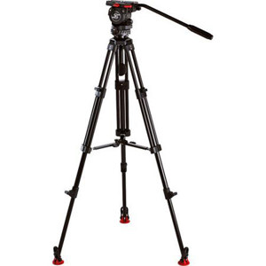  Sachtler 0373 System FSB 4 / 2 MD with FSB 4 Fluid Head, Aluminum Tripod Legs ENG 75/2 D (#4188), Set Mid-Level Spreader 75 (#7011), Padded Bag DV 75 S (#9108), Supports 8 lbs, Maximum Height 63" 