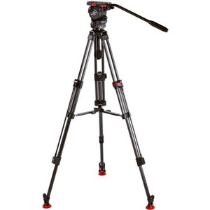 Sachtler 0375 System FSB 4 SL MCF with FSB 4 Fluid Head, Carbon Fiber Tripod Legs Speed Lock 75 CF (#4588), Set Mid-Level Spreader 75 (#7011), Padded Bag DV 75 S (#9108), Supports 8 lbs, Maximum Height 63"