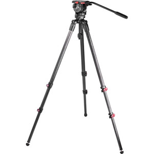  Sachtler Telescopic Tripod TT 75/2 CF with FSB 6 Fluid Head 